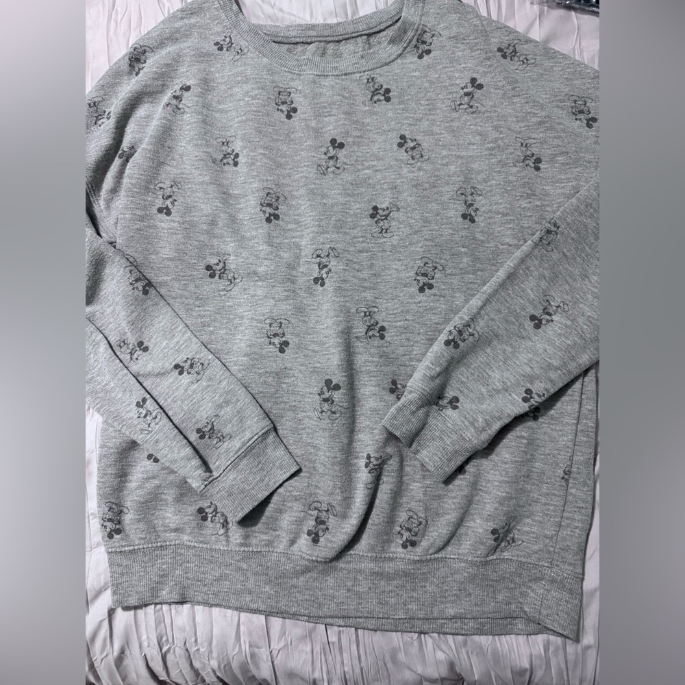 Vintage Gray Mickey Mouse Sweater
